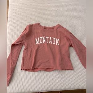 “Montauk” Crewneck cropped sweater